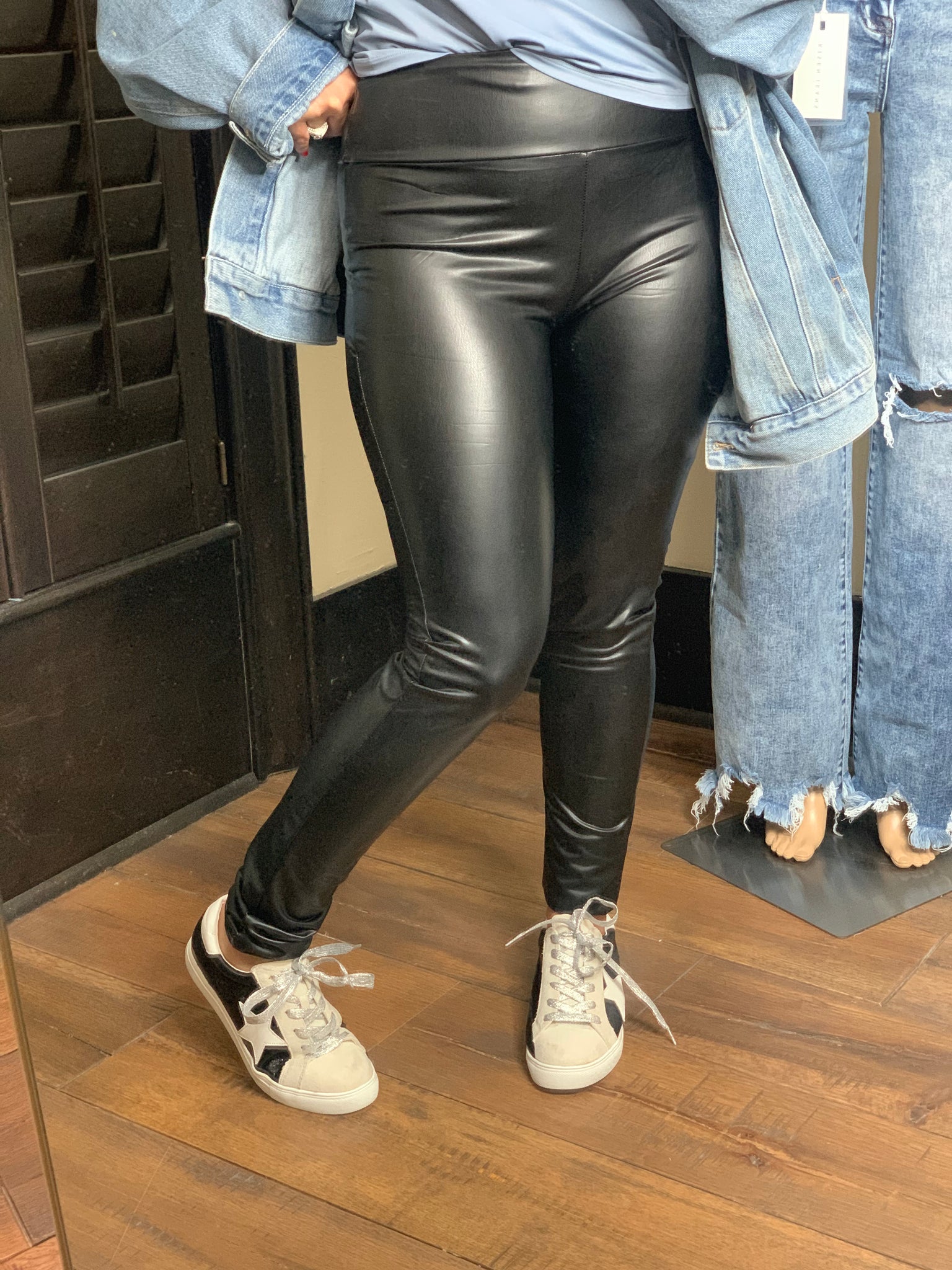 Faux leather leggings – Emerald Laine Boutique